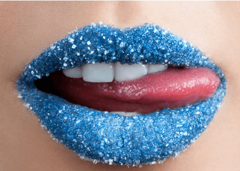 Sparkly Textured Lip Art