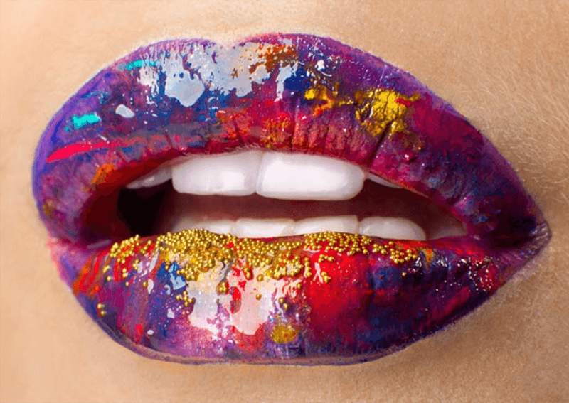 Color Mélange Lip Art