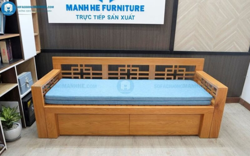 Ghế kéo thành giường gỗ là một sản phẩm có chức năng khác nhau là ghế sofa và giường ngủ.