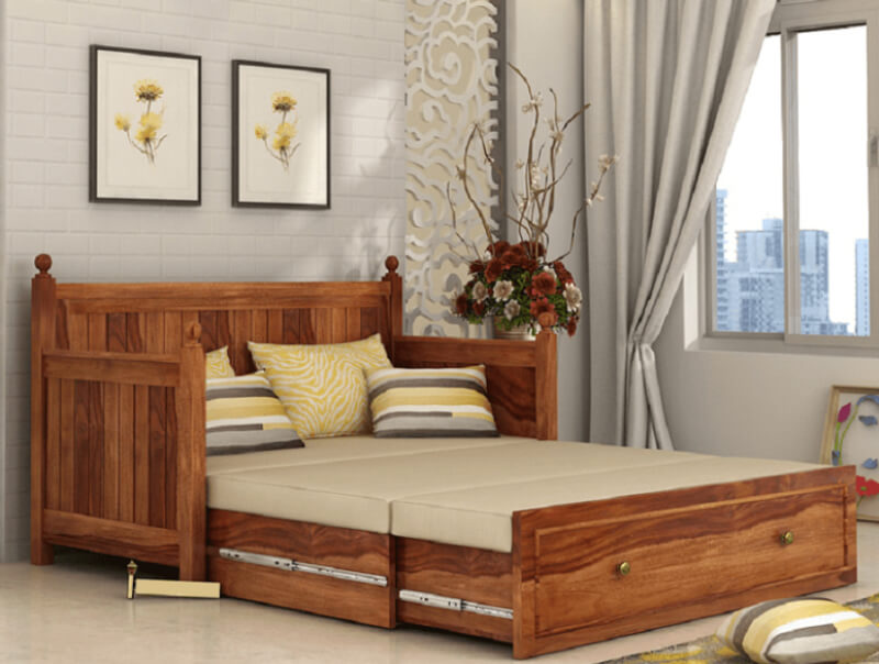 Sofa giường gỗ đa năng là lựa chọn thông minh cho những căn phòng có diện tích nhỏ